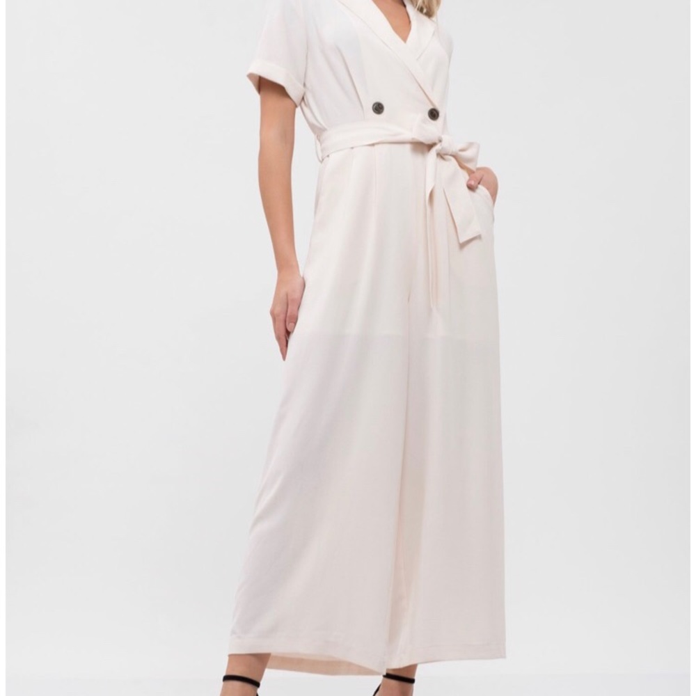 J..O.A. Wrap front jumpsuit